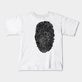 Abstract Black Kids T-Shirt